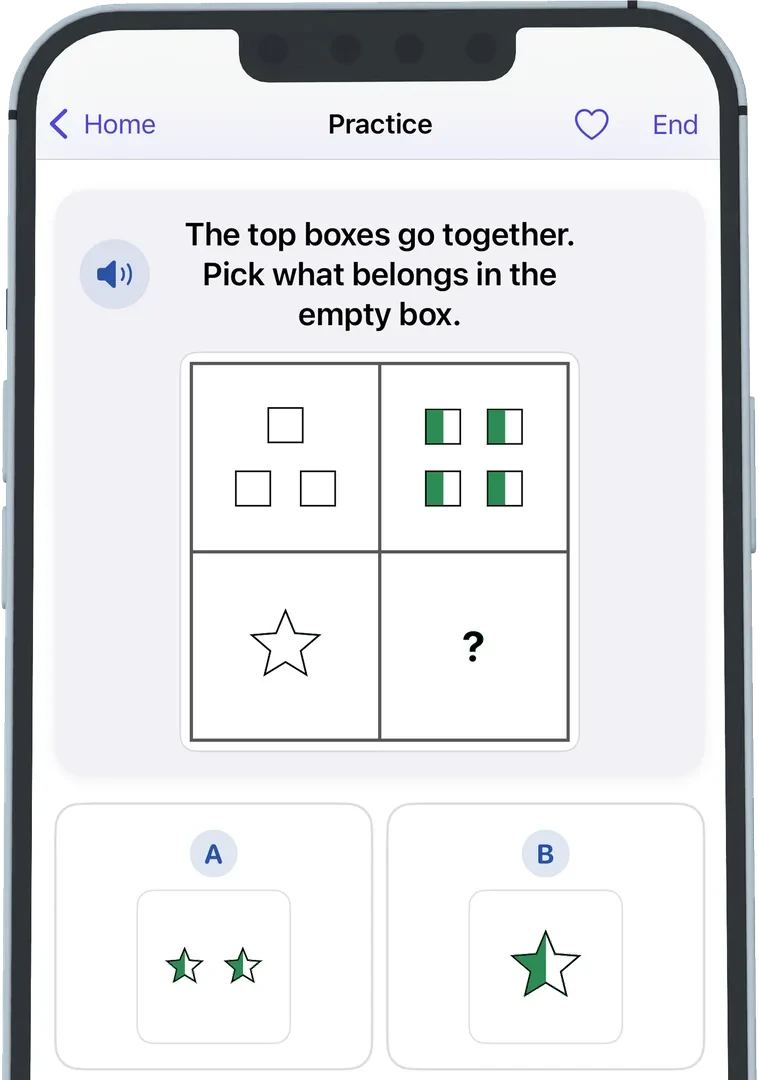A reasoning puzzle from the app running on iPhone
